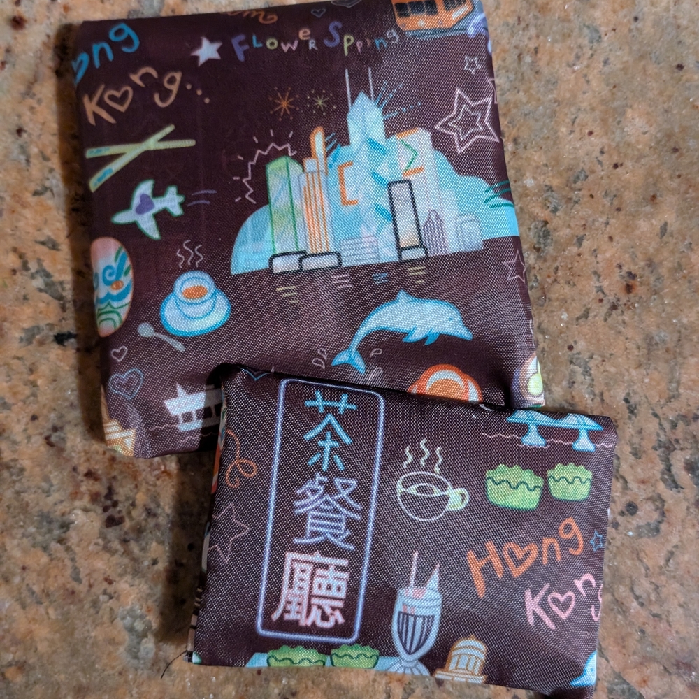Hong Kong Themed Nylon Reusable Totes